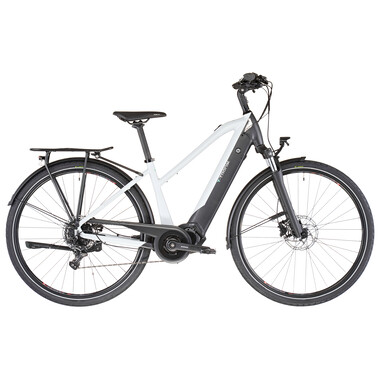 Bicicletta Ibrida Elettrica BIANCHI T-TRONIK T-TYPE SUNRACE X5 TRAPEZ Grigio/Nero 2023 0